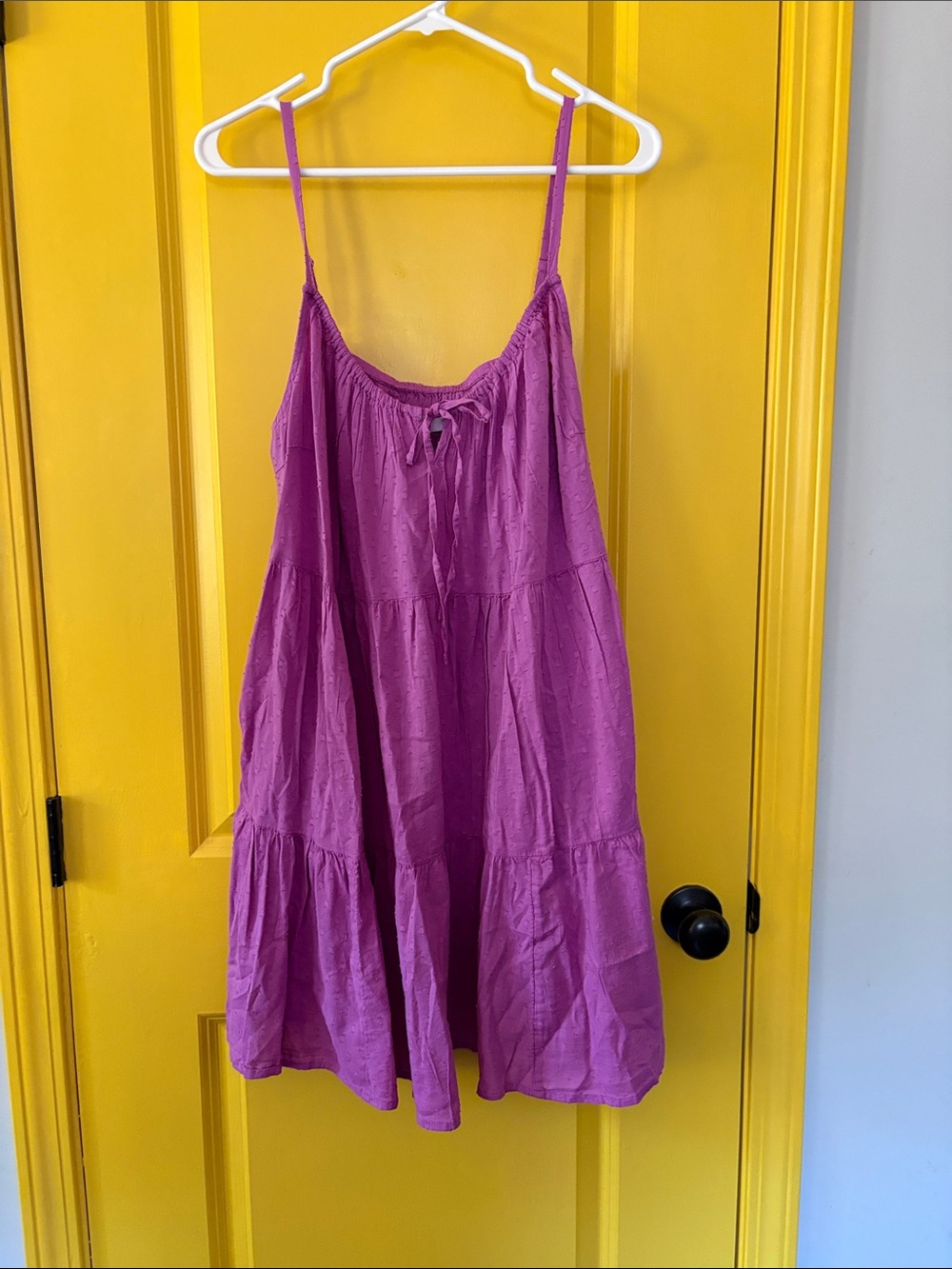 Old Navy Purple Tiered Mini Dress